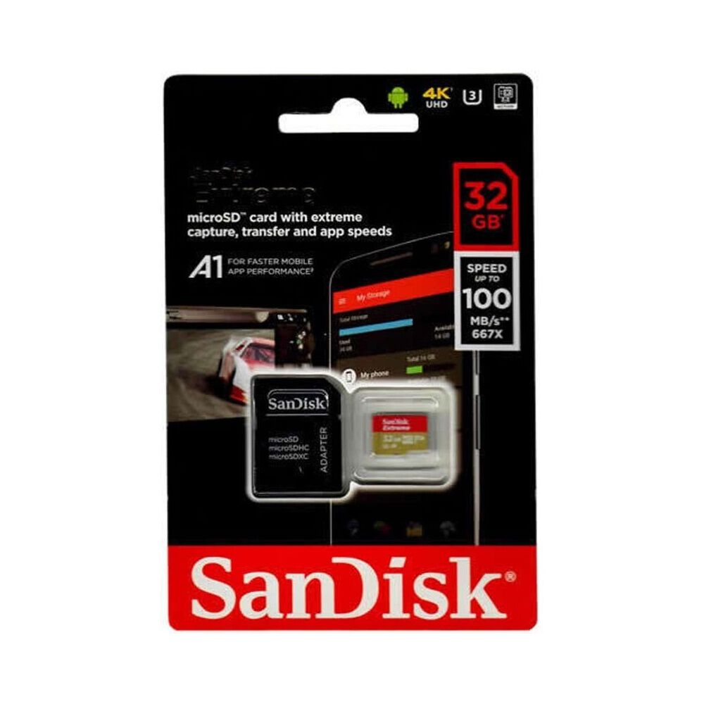 Memoria Microsd 32gb Sandisk Extreme U3 V30 100 Mb/s 4k image number 2.0