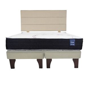 Cama Europea 2 Plazas 190 Respaldo Atacama