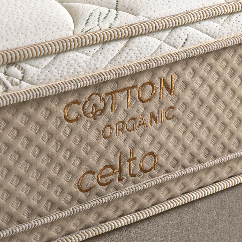 Cama Europea Celta Cotton Organic / Super King / Base Dividida + Set De Maderas image number 2.0