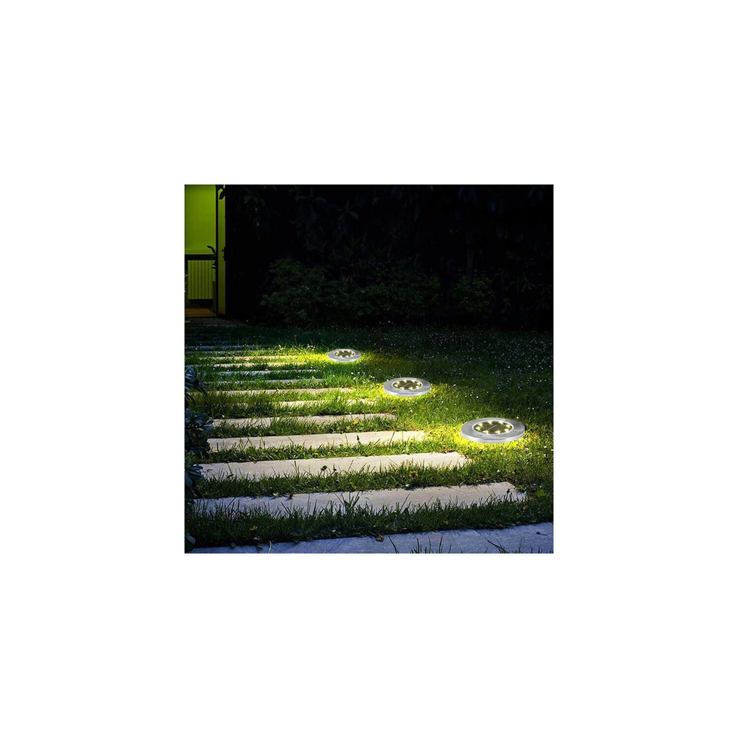Set 4 Focos Led Carga Solar Para Jard&iacute;n Con Estaca image number 9.0