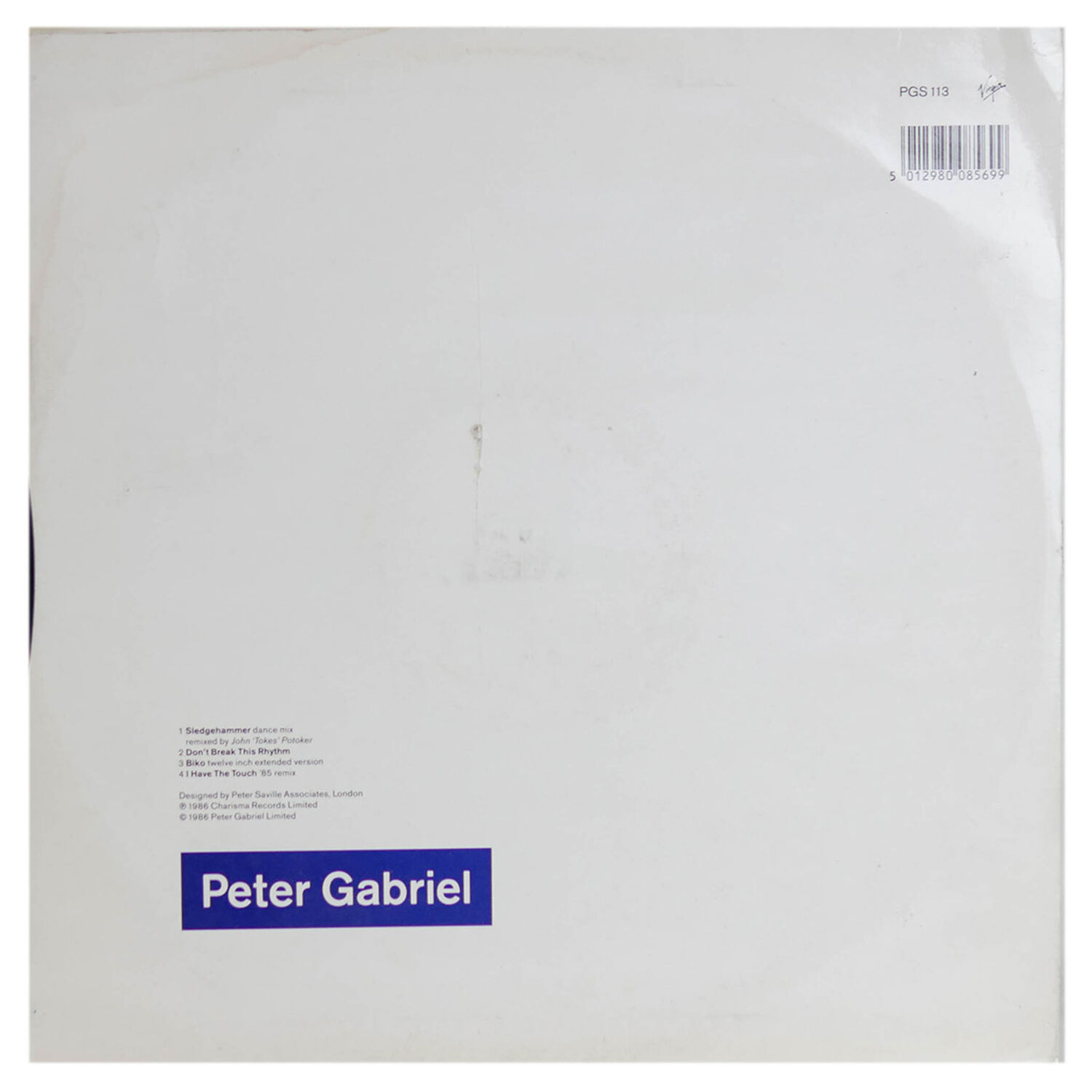 Peter Gabriel - Sledgehammer | 12" Maxi Single Usado image number 1.0