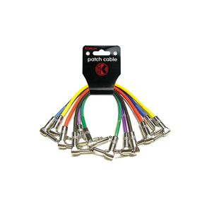 Pack 6 Cables Plug-plug Angulo Colores 0.3 Mts Ipv6-243