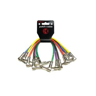 Pack 6 Cables Plug-plug Angulo Colores 0.3 Mts Ipv6-243