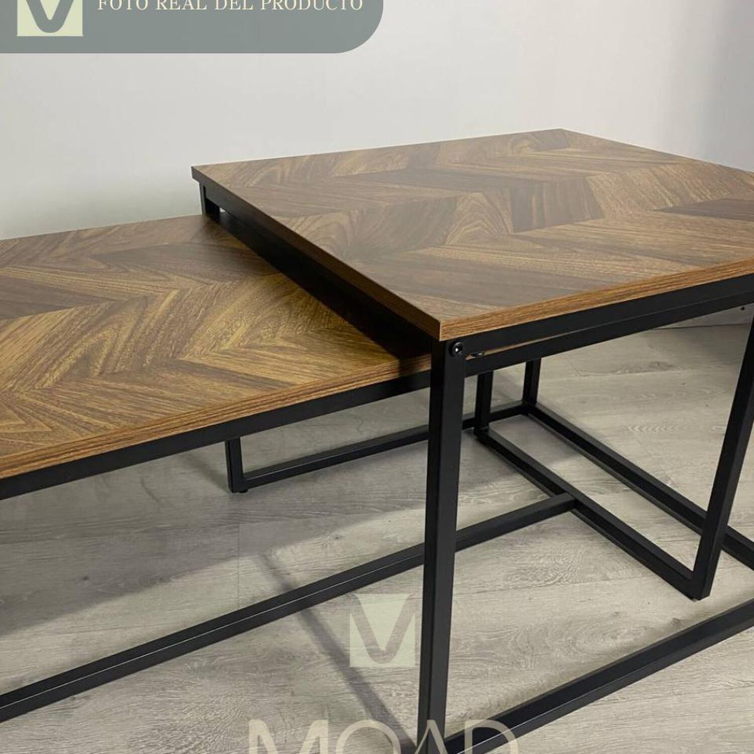 Mesa De Centro Doble Rectangular Madera image number 3.0