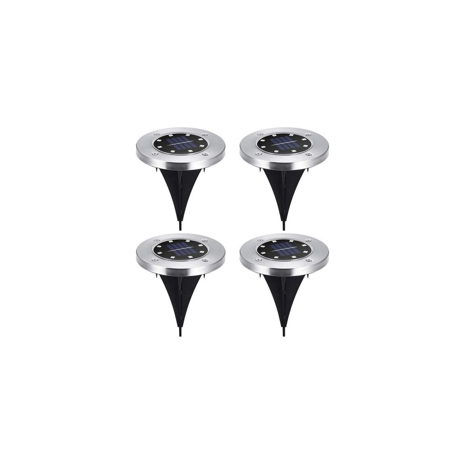 Set 4 Focos Led Carga Solar Para Jard&iacute;n Con Estaca image number 0.0