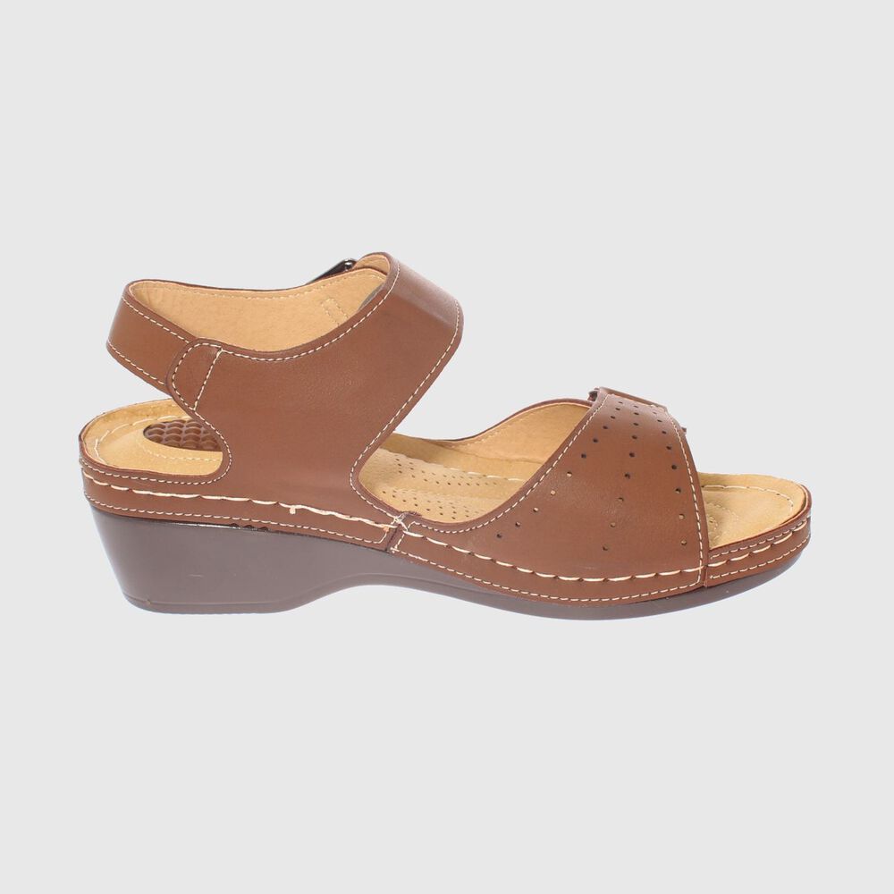 Sandalia Confort Caf&eacute; Modelo Italiano Art. 5ask73337brown image number 3.0