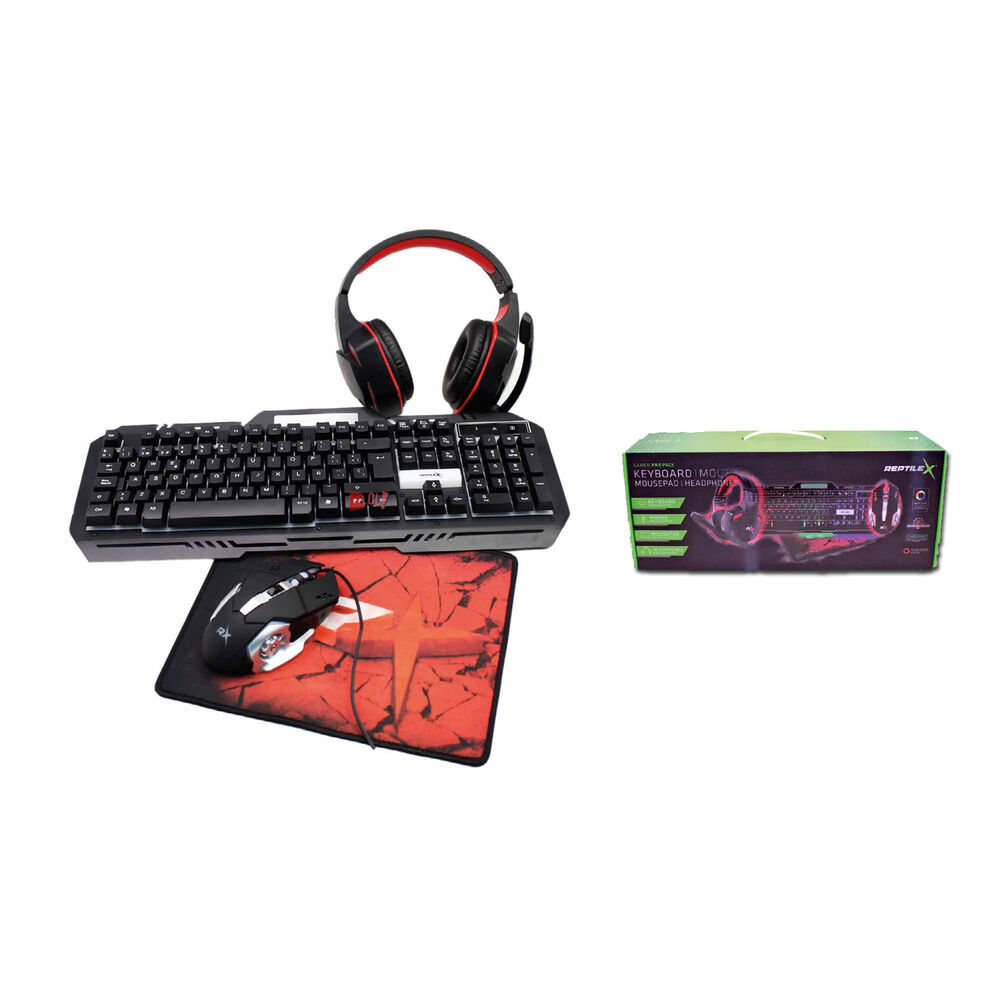 Kit Gamer Pc Teclado-aud&iacute;fono-mouse-mouse Pad - Ps image number 1.0