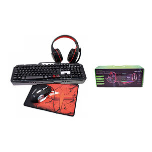 Kit Gamer Pc Teclado-audífono-mouse-mouse Pad - Ps