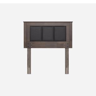 Cama Europea Rosen Indie / 1.5 Plazas / Base Normal  + Respaldo Rachel Gris
