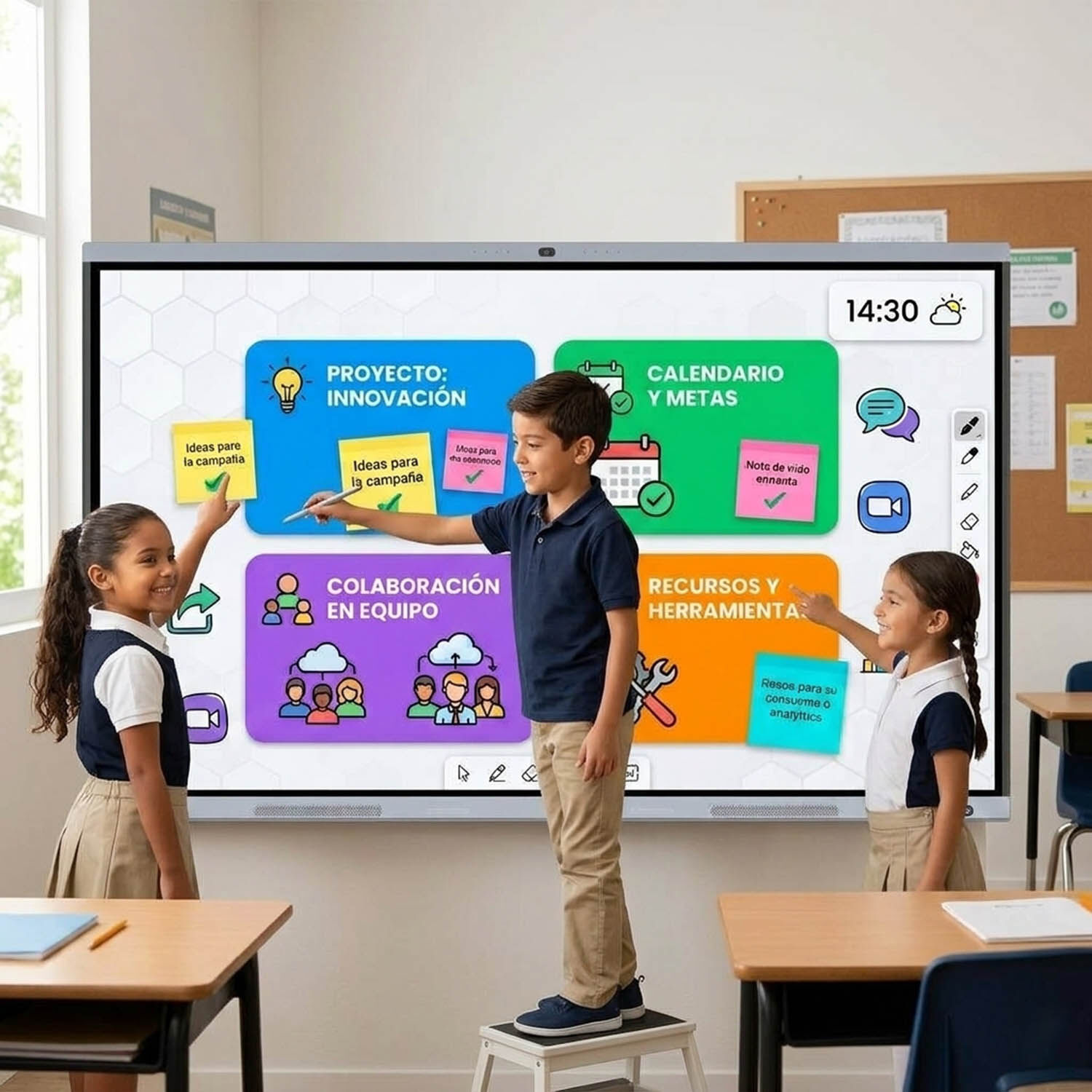 Pantalla Interactiva Tactil Aiwa 75'' Uhd 4k Android Aw-ik75 image number 3.0