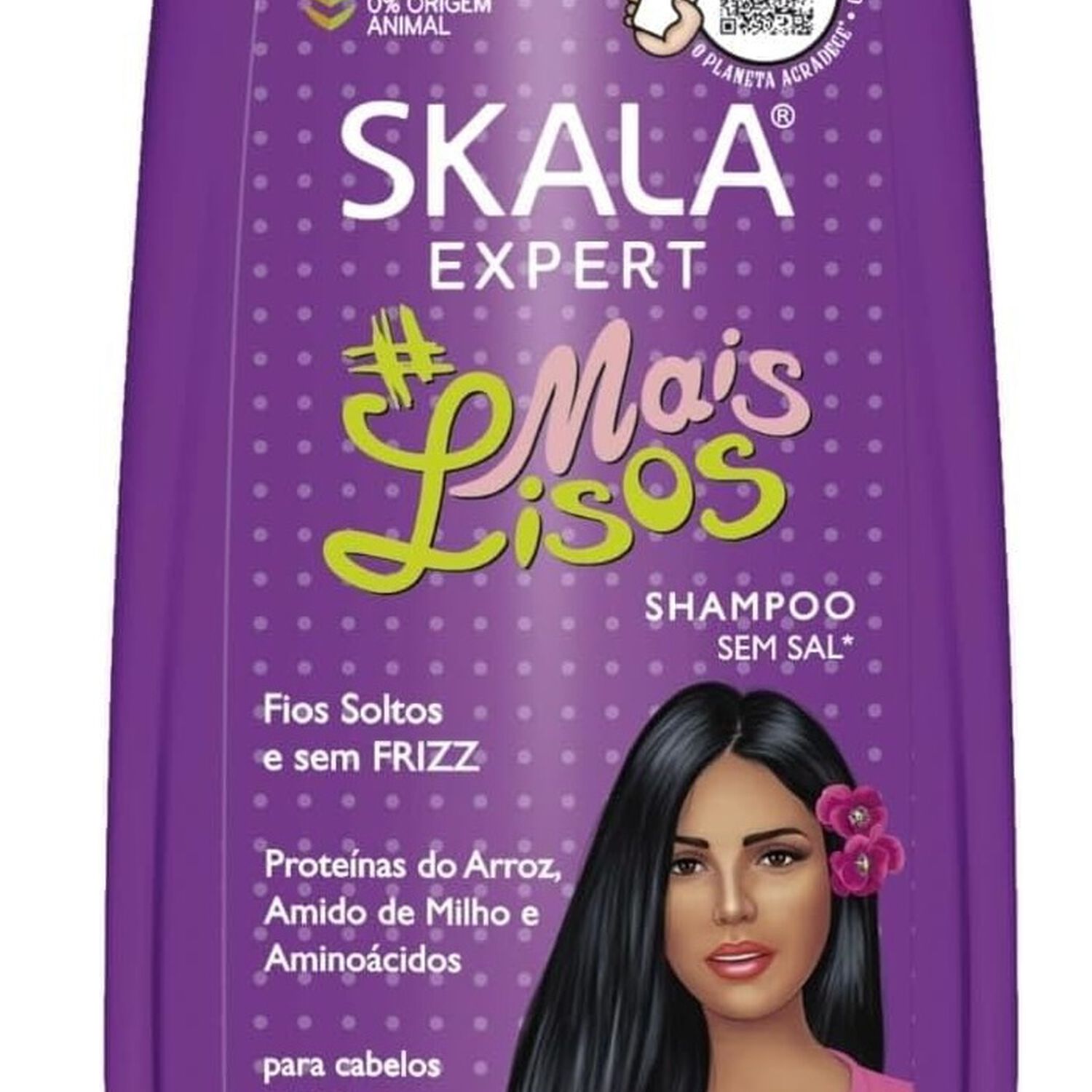 Shampoo Sin Sal Mais Lisos Skala Expert 325ml image number 0.0