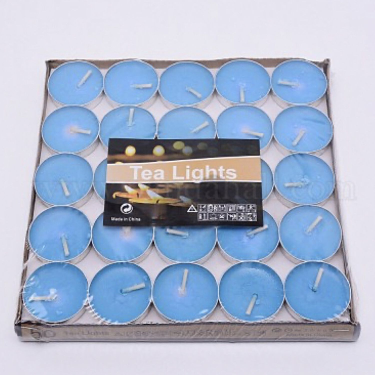Pack 50 Velas Azules image number 1.0