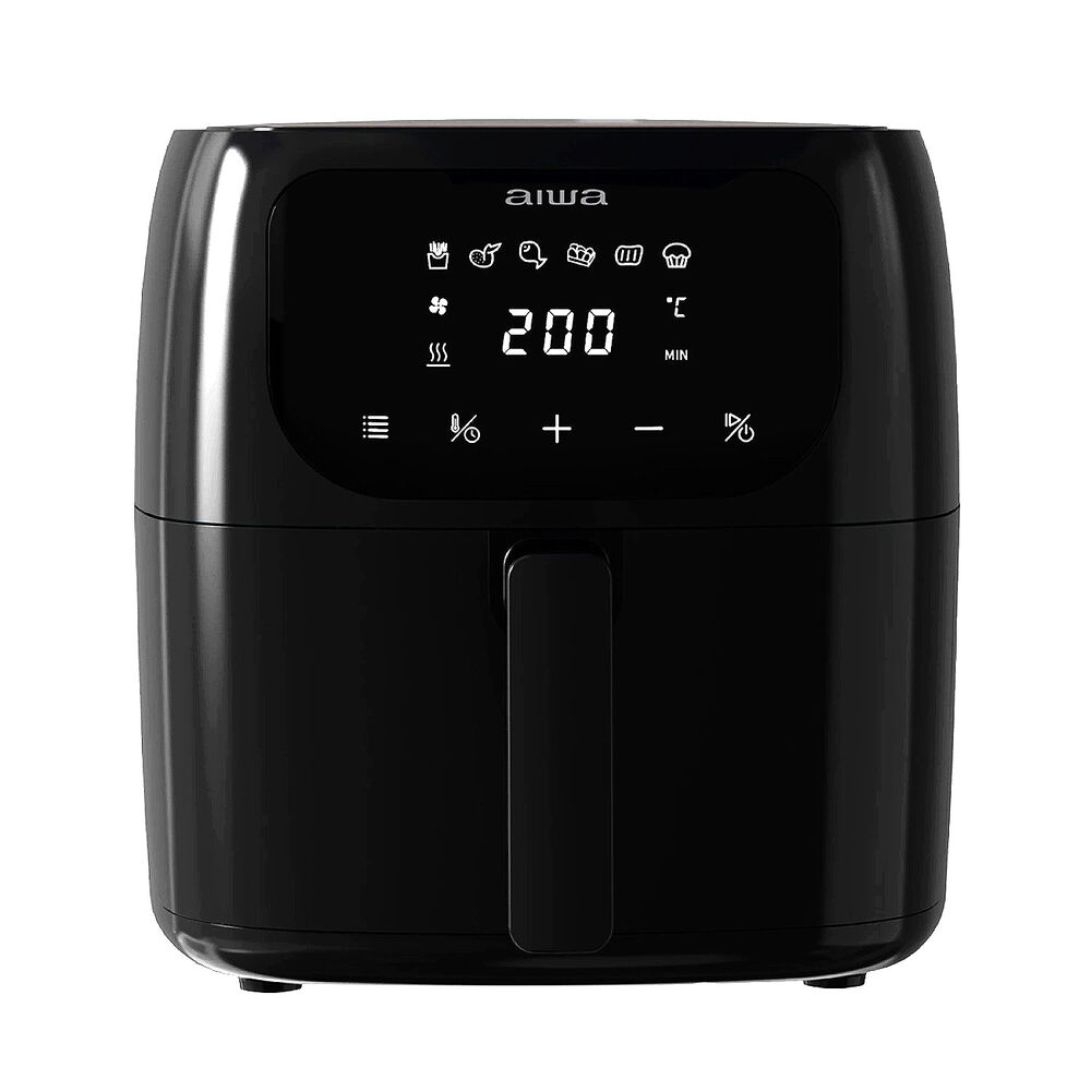 Freidora De Aire Digital Led 6 Litros Aiwa Aw-fk60 Negro image number 2.0