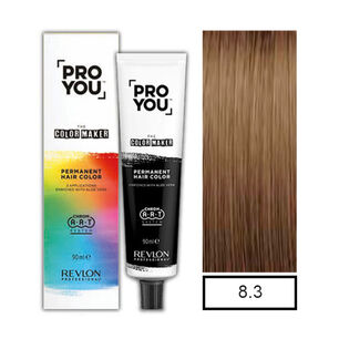 Pro You Color Maker Tintura Permanente Rubio Claro Dorado 8.3 90ml +oxidante