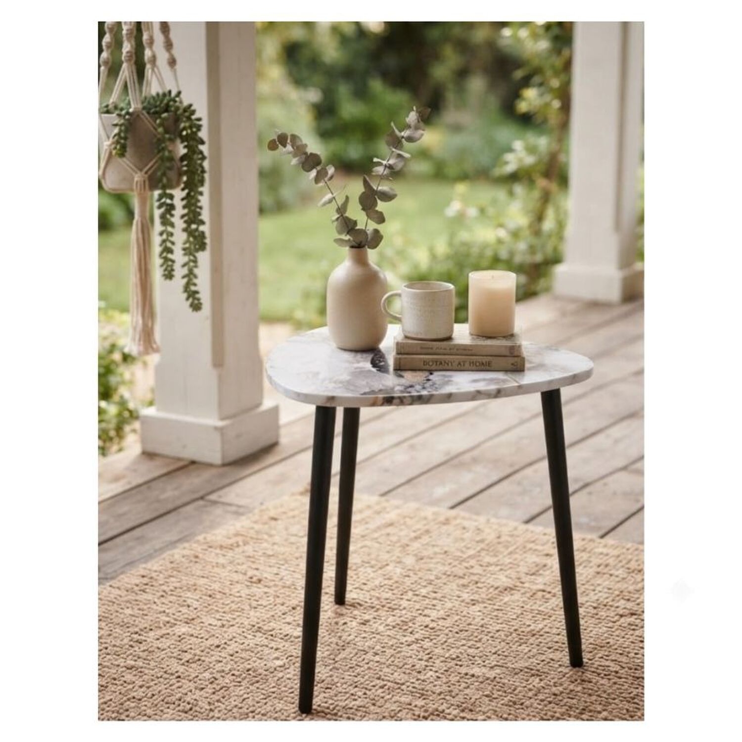 Set 3 Mesas Nido Marmolada Dise&ntilde;o Escalonado Living image number 3.0
