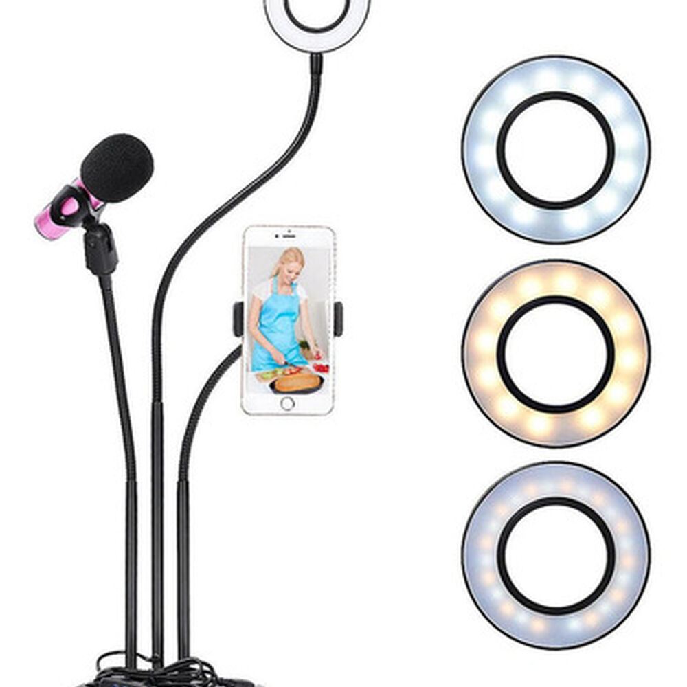 Soporte Aro De Luz Led 3 En 1 image number 2.0