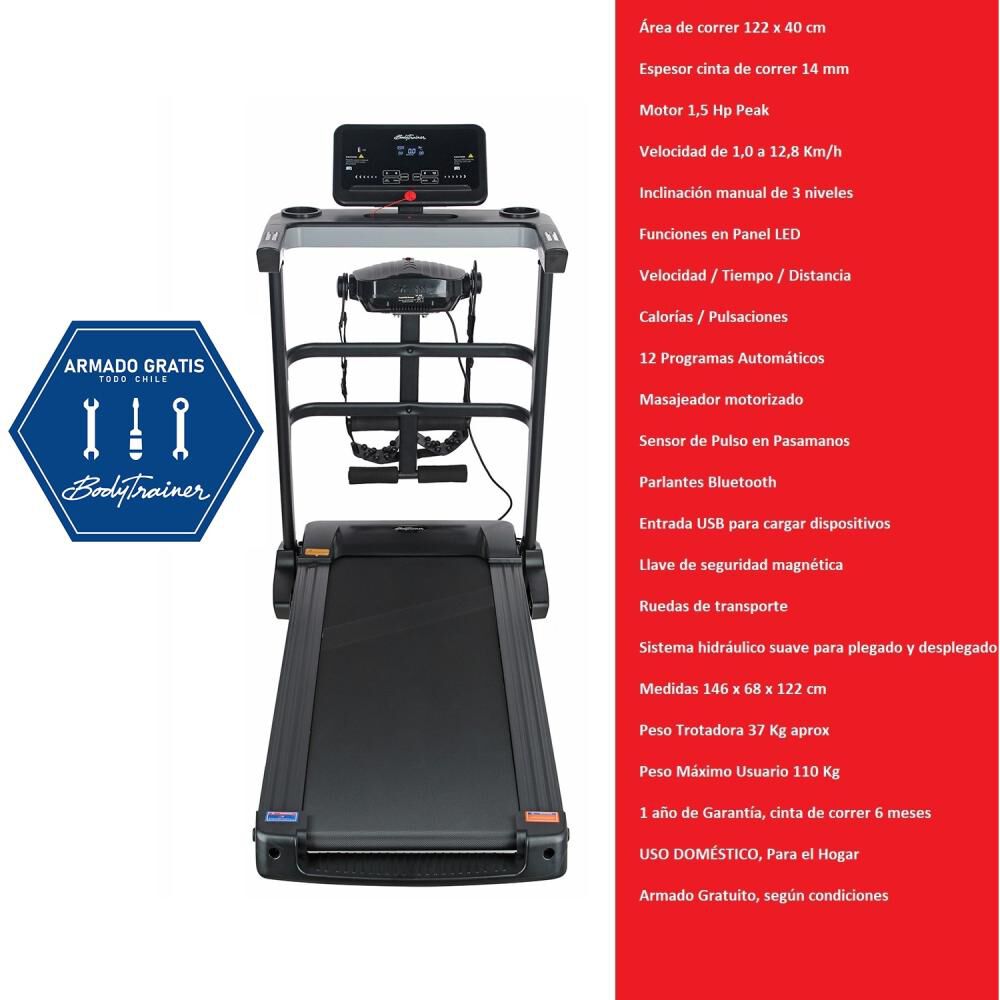 Trotadora Bodytrainer Runner 500 image number 1.0