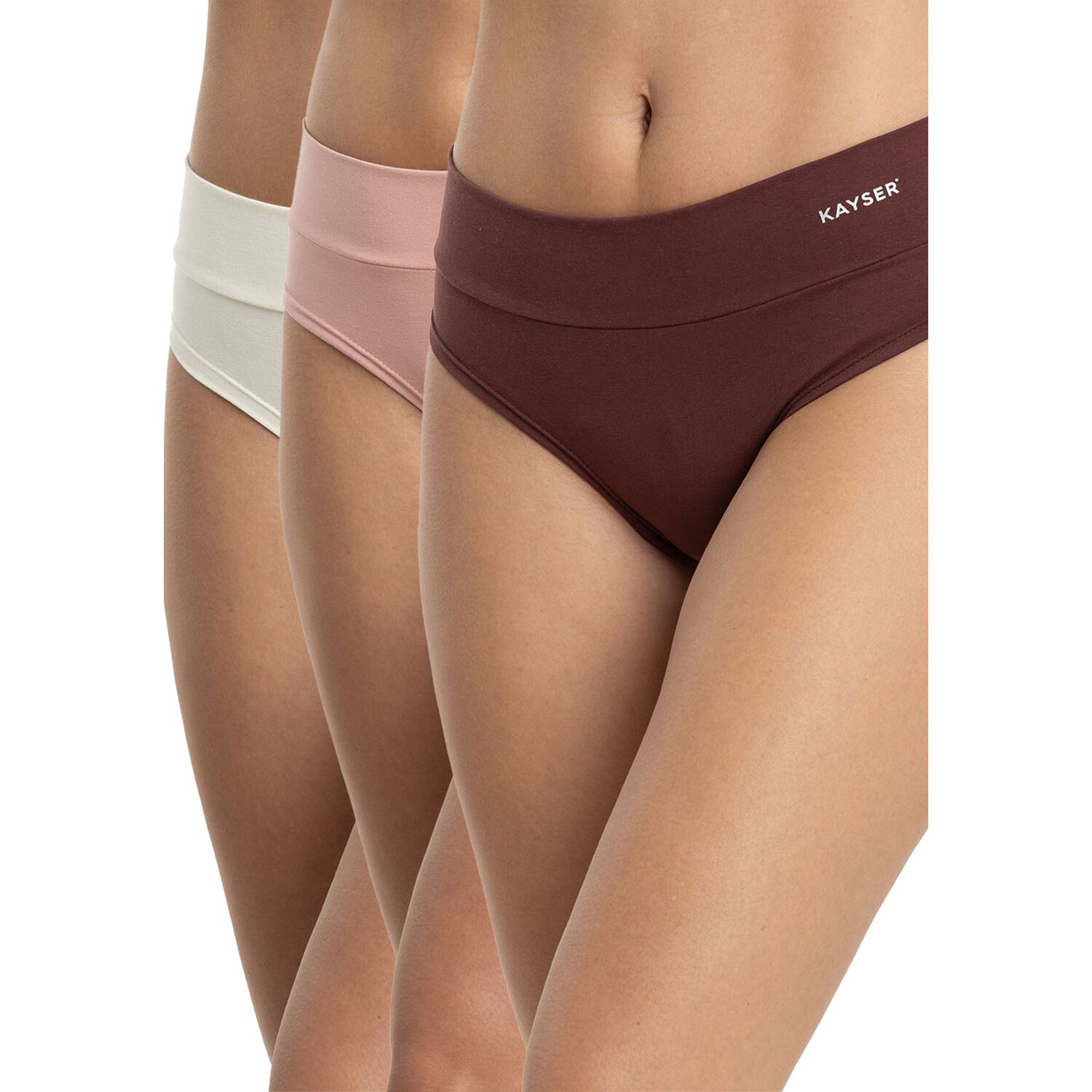 Pack 3 Pantaletas Algod&oacute;n Mujer Kayser P314.80-ros1 image number 0.0