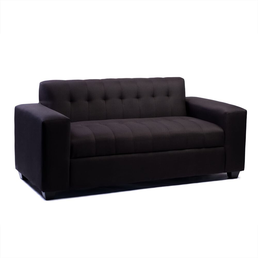 Sofa Dos Cuerpos Lino Negro image number 2.0