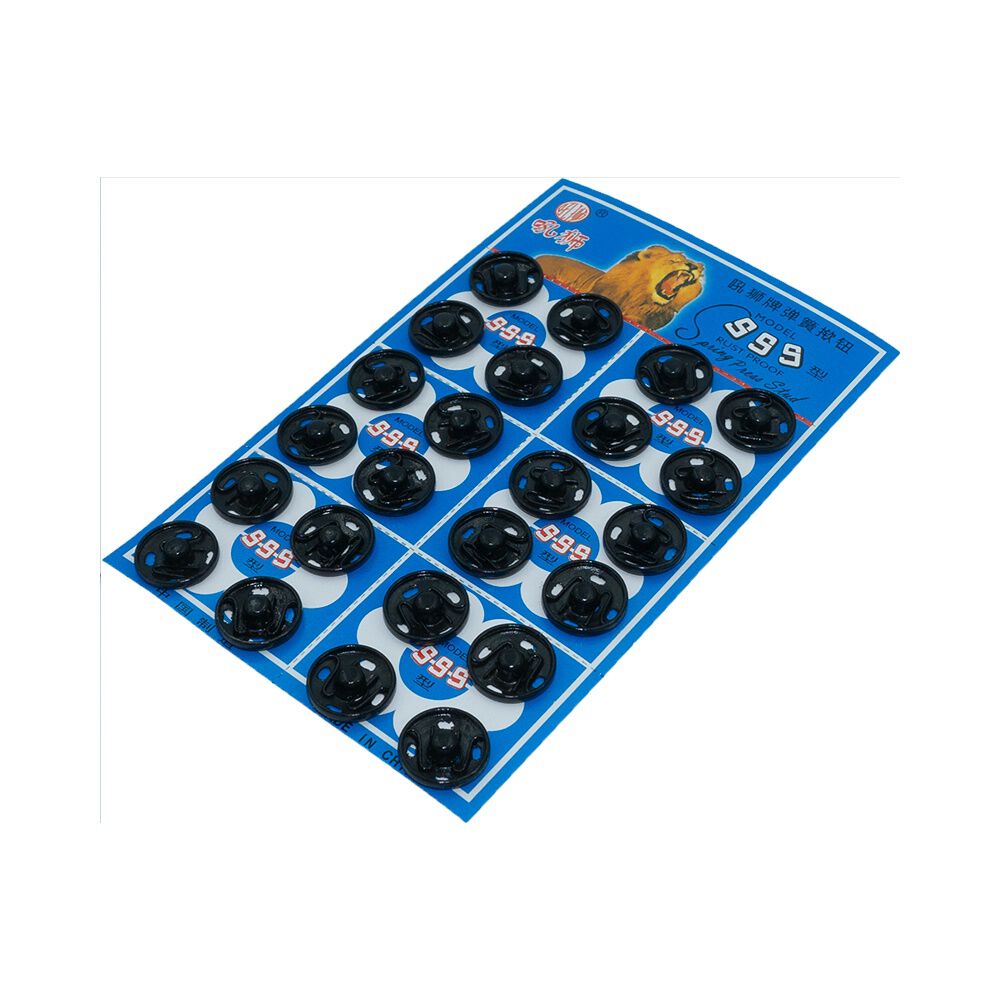 Broche Met&aacute;lico Presi&oacute;n N&deg;4 - 1,5cm Negro Sobre 24 Unidades image number 0.0