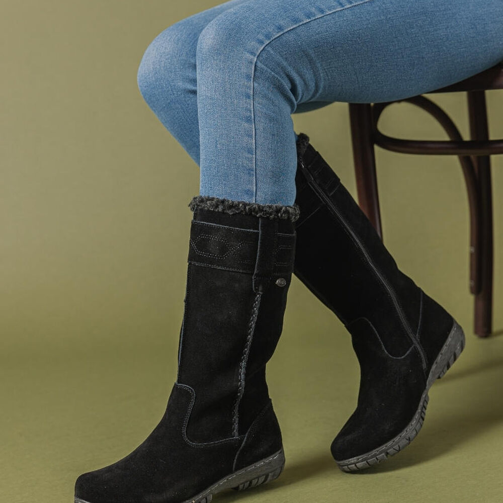Bota Cuero Focia Negro image number 0.0