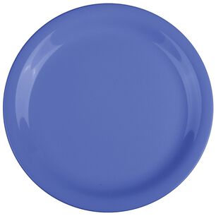 Set De 4 Plato Melamina Azul 18 Cm