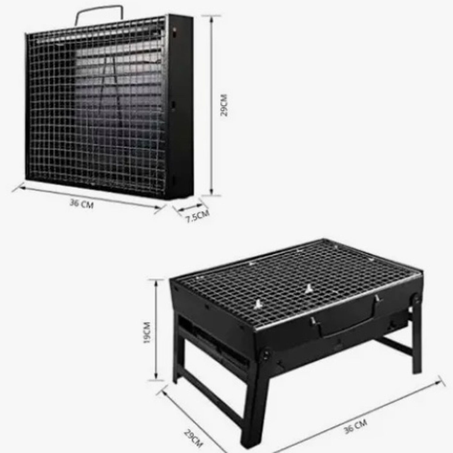 Mini Parrillera Plegable De Carbon image number 5.0