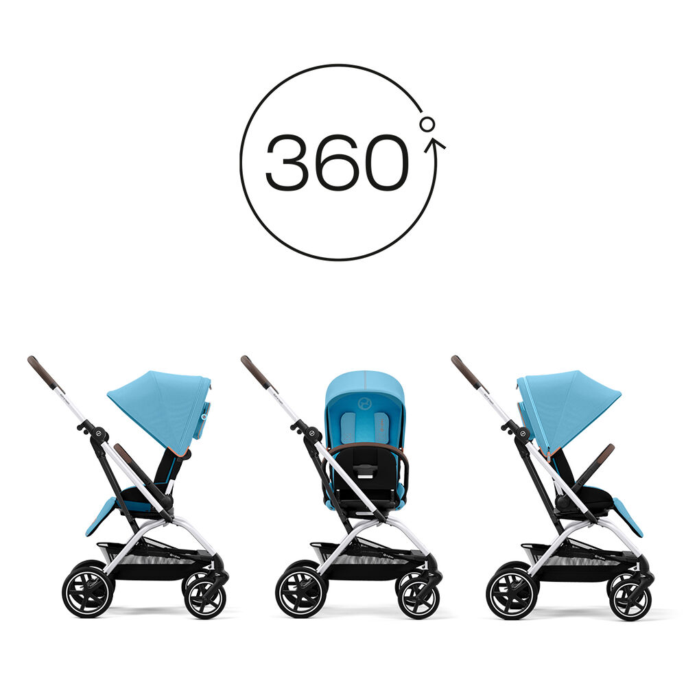 Coche Travel System Eezy S Twist Plus Slv B.blue + Aton B2 + image number 6.0