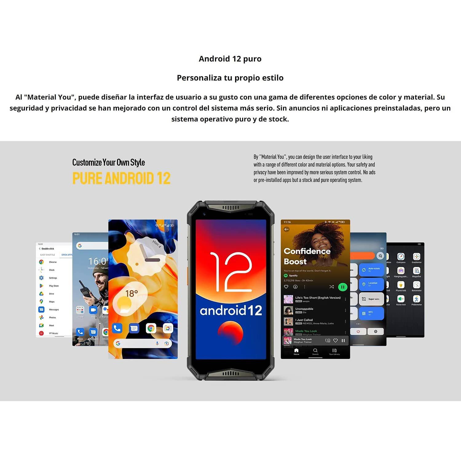 Celular Rugged Ulefone Armor 20wt Resistente A Golpes, Polvo, Humedad Y Agua / Walkie Talkie Dmr/uhf &ndash; Digital An&aacute;logo, Potente Parlante De 100 Db image number 4.0