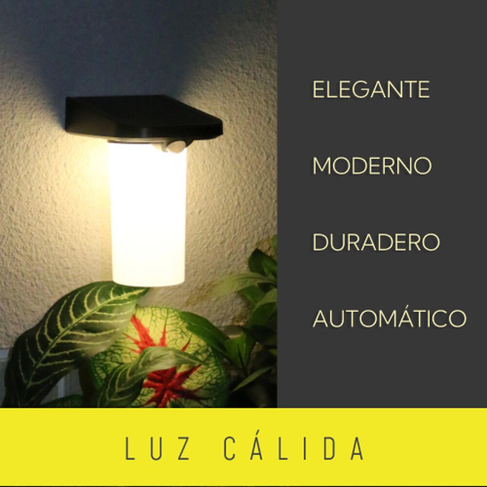 Pack 4 Unidades Aplique Solar Vertical Sin Base Contra Agua Con Sensor De Movimiento image number 2.0