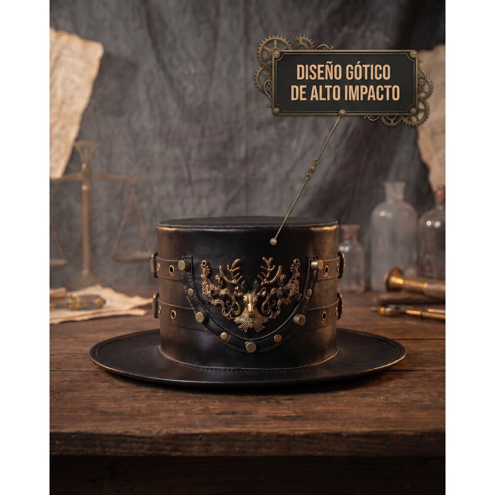 Sombrero Steampunk Disfraz Medico Peste Negra G&oacute;tico image number 8.0
