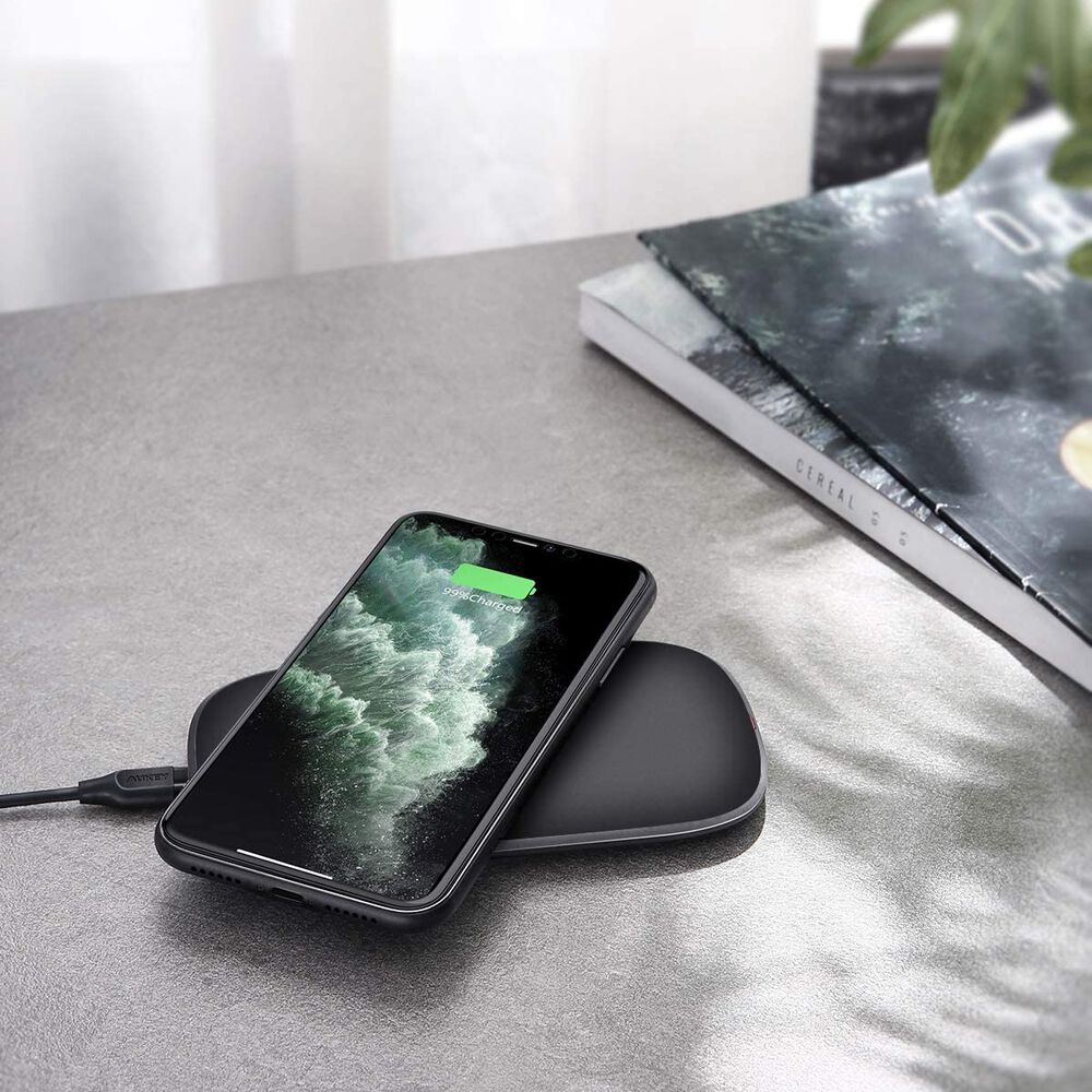 Aukey Cargador Cargador Rápido Inalámbrico Qi 10w Negro - Lc-q7 image number 6.0