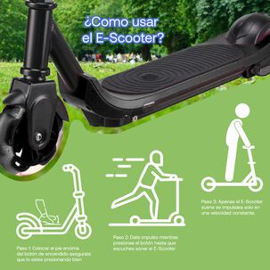 Monopat&iacute;n El&eacute;ctrico Plegable E-scooter 60w 24v2000mah Negro