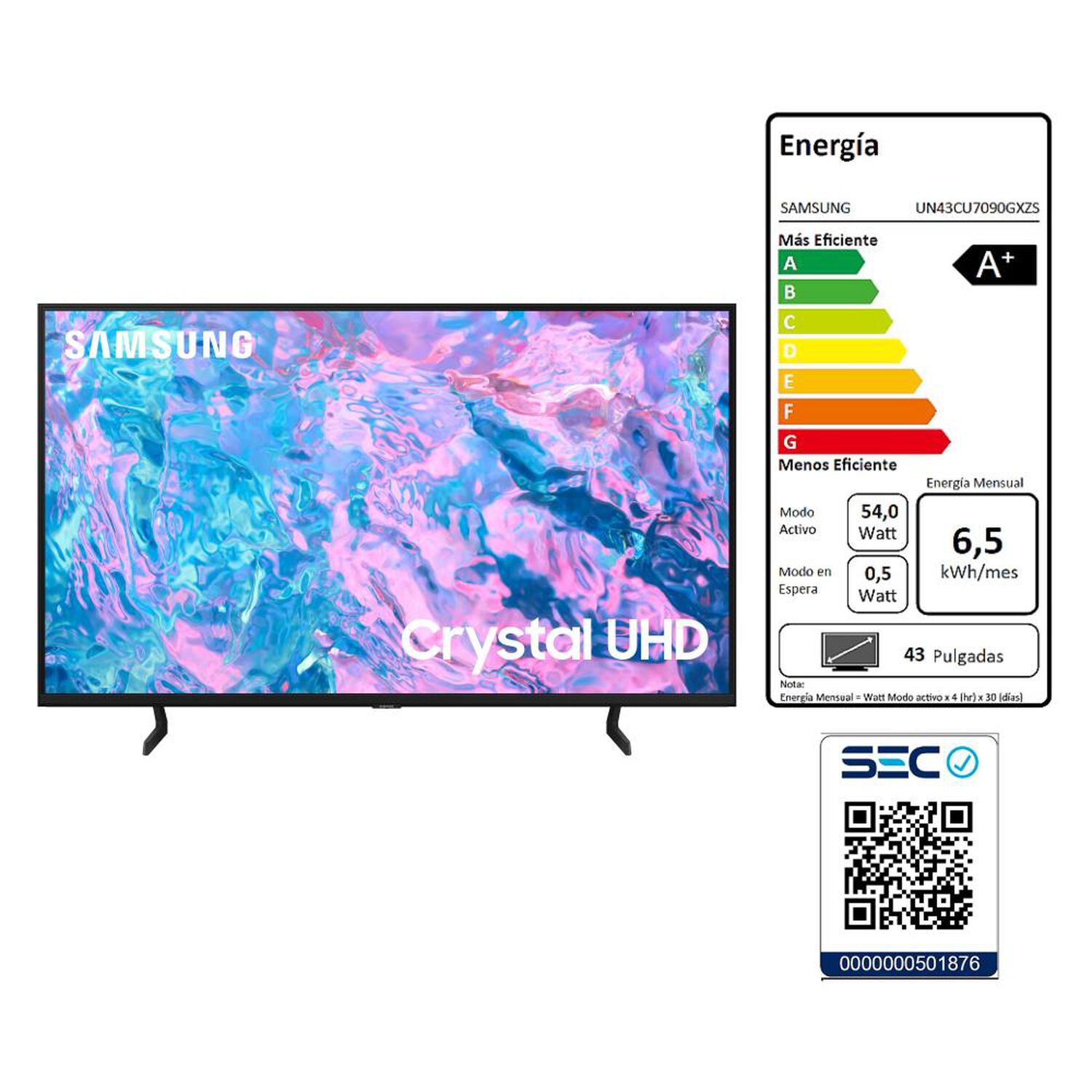 Led 43" Samsung UN43CU7090GXZS / Ultra HD 4K / Smart TV image number 9.0