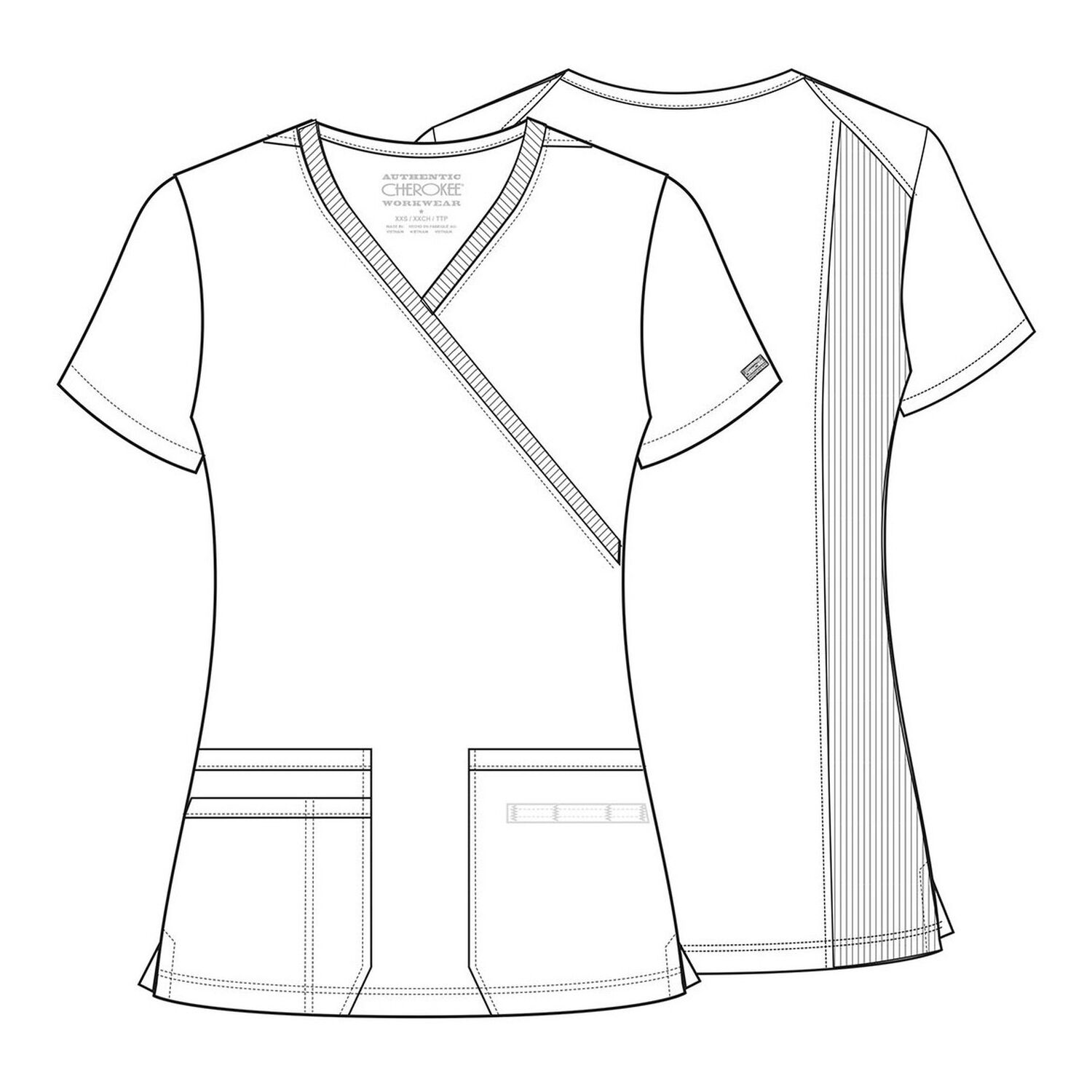 Conjunto Polera Y Pantal&oacute;n Clinico Cherokee Originals Royal image number 3.0