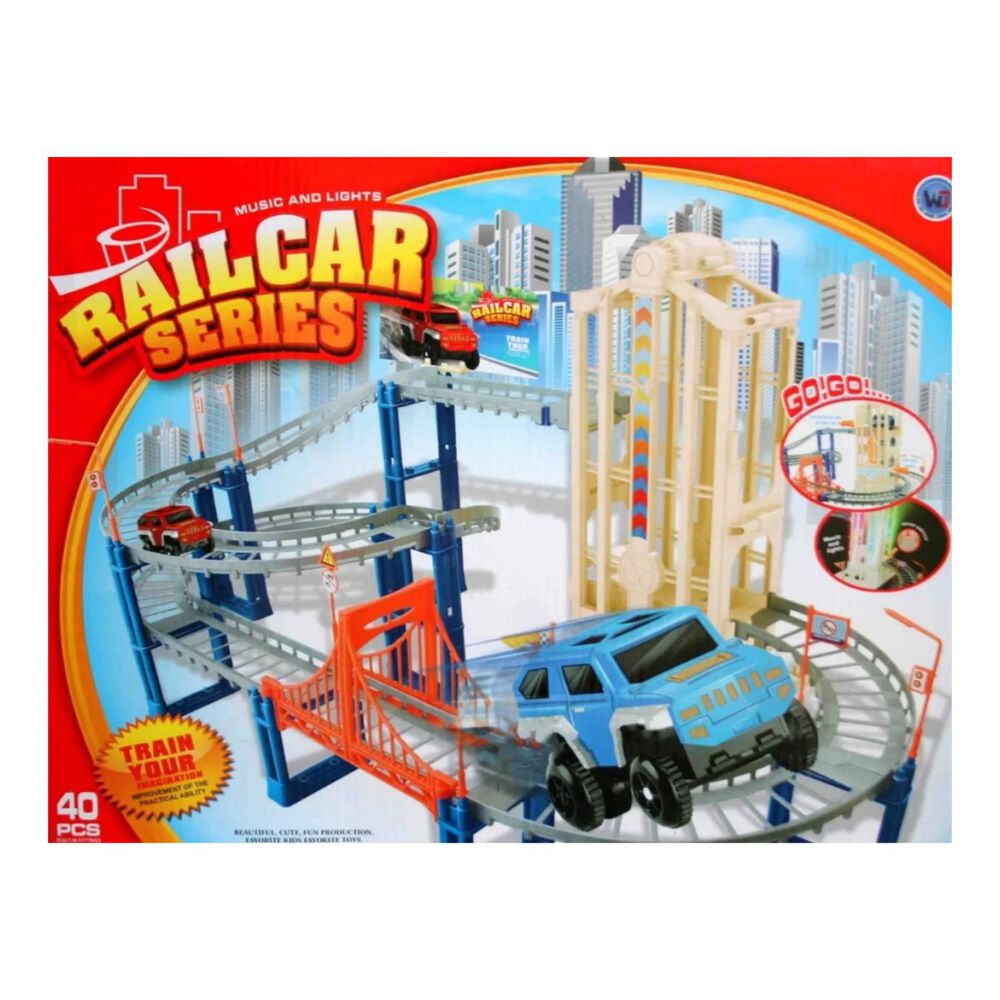 Juguete Pista Magica Con Auto Accesorios 40 Piezas Infantil image number 1.0