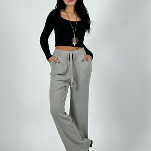 Pantalón De Lana Con Bolsillos