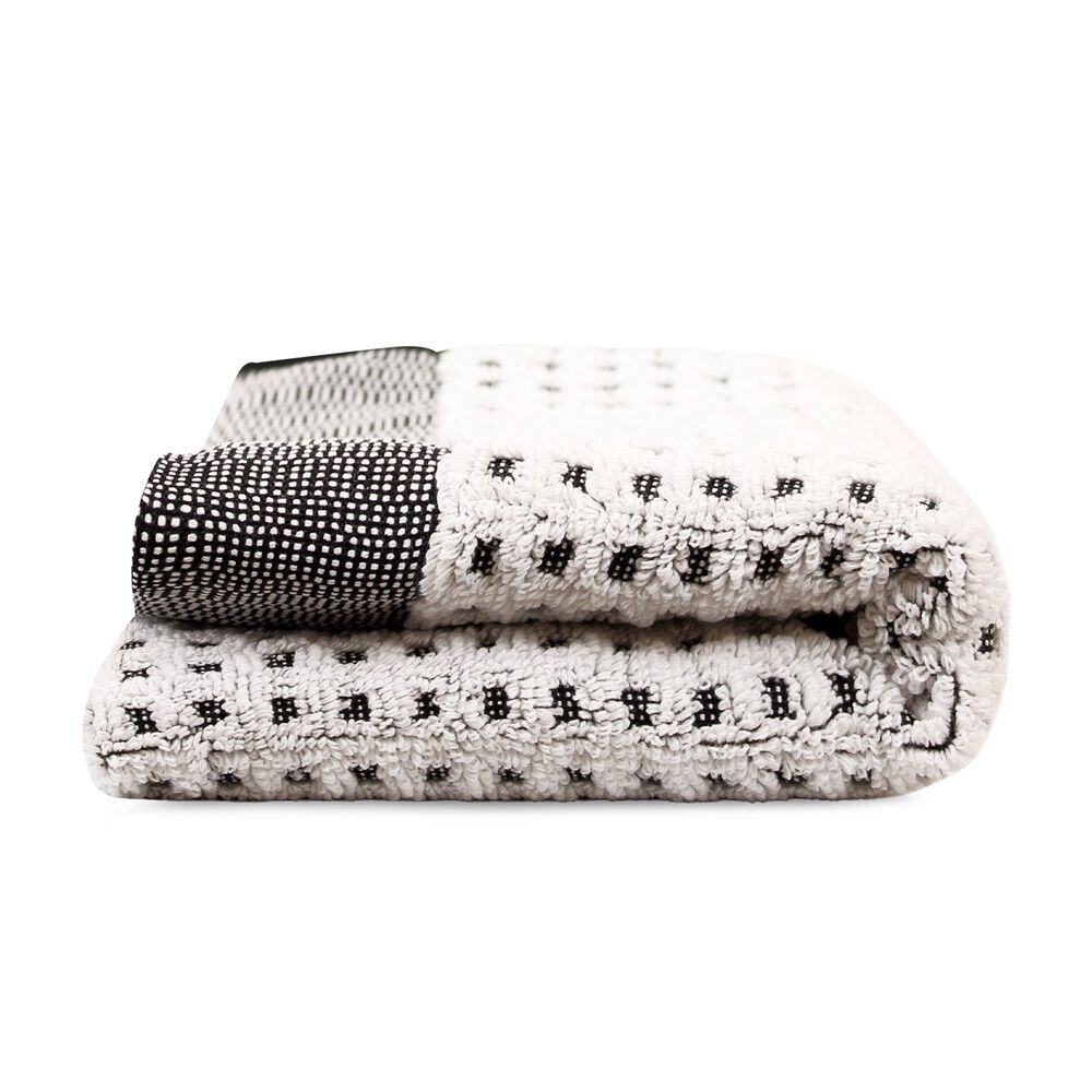 Toalla De Manos Mara Nautica Home 40x60cm Blanca-negra image number 3.0