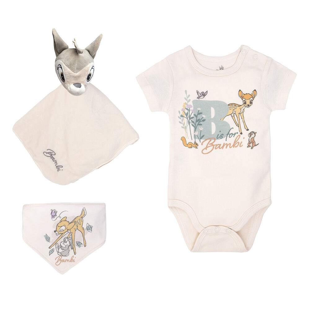 Set 3 Piezas Baby Gift Beige Bambi Unisex 3 - 6 Meses image number 1.0