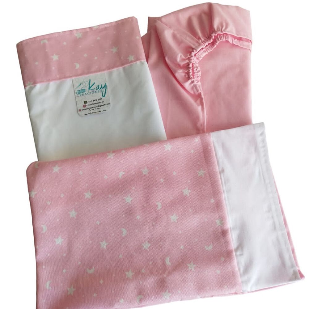 Pack De 2juego De Sabana Cuna Colecho Bebe 100x70 image number 1.0