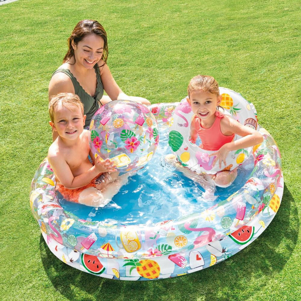 Piscina Redonda Inflable Con Pelota Y Flotador Intex / 150 Litros image number 2.0