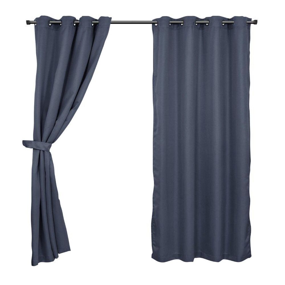 Set De Cortinas Tela Arg. 140x220 Raye Marengo image number 0.0