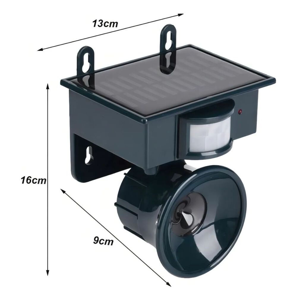 Ahuyentador Ultrasonido Repelente Solar Gatos/perros/aves image number 3.0