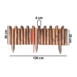 Valla De Madera Flexible Para Jardin Bordes Exteriores