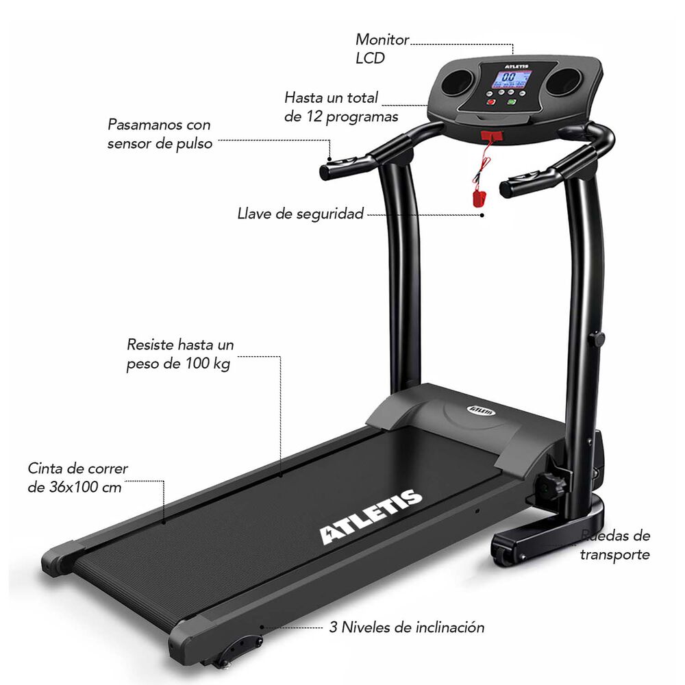 Trotadora M200 12 Km/h 1.5 Hp image number 6.0