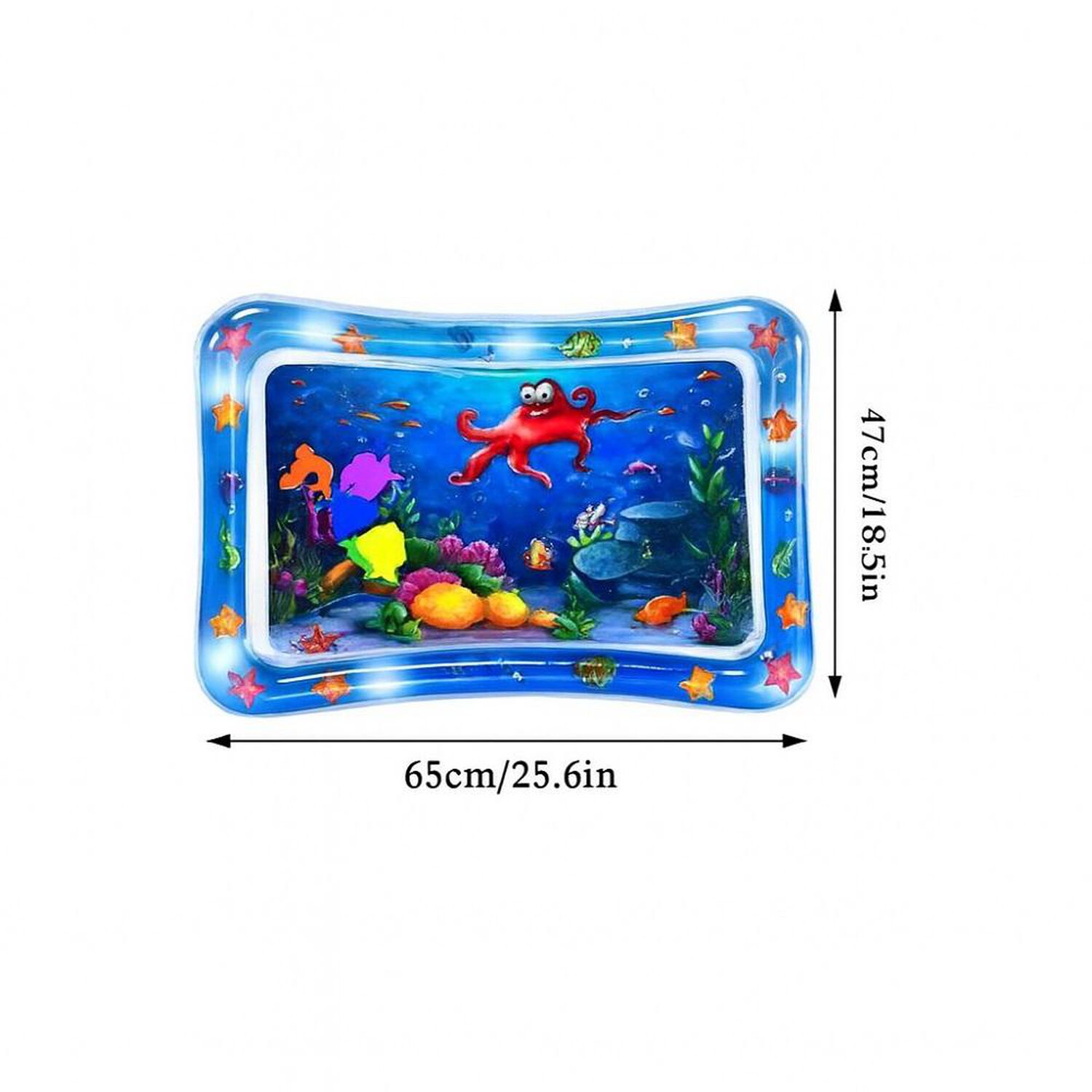 Alfombra De Agua Sensorial Para Bebes Inflable Color Azul image number 2.0