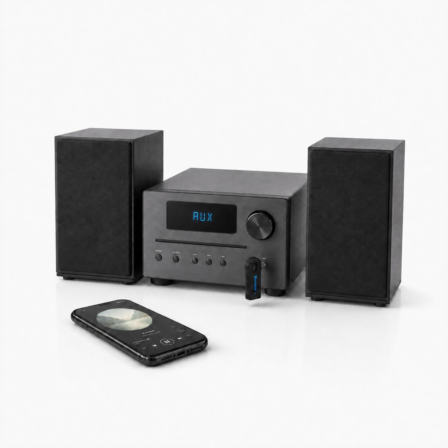 Transmisor De M&uacute;sica V&iacute;a Bluetooth Con Manos Libre Bt100 image number 1.0