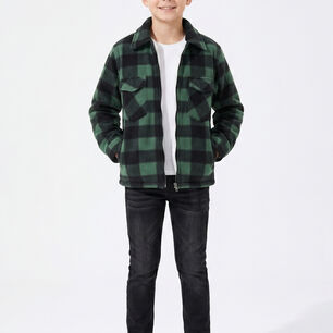 Camisa Ni&ntilde;o Polar Cuadros Tipo Le Ador Invierno