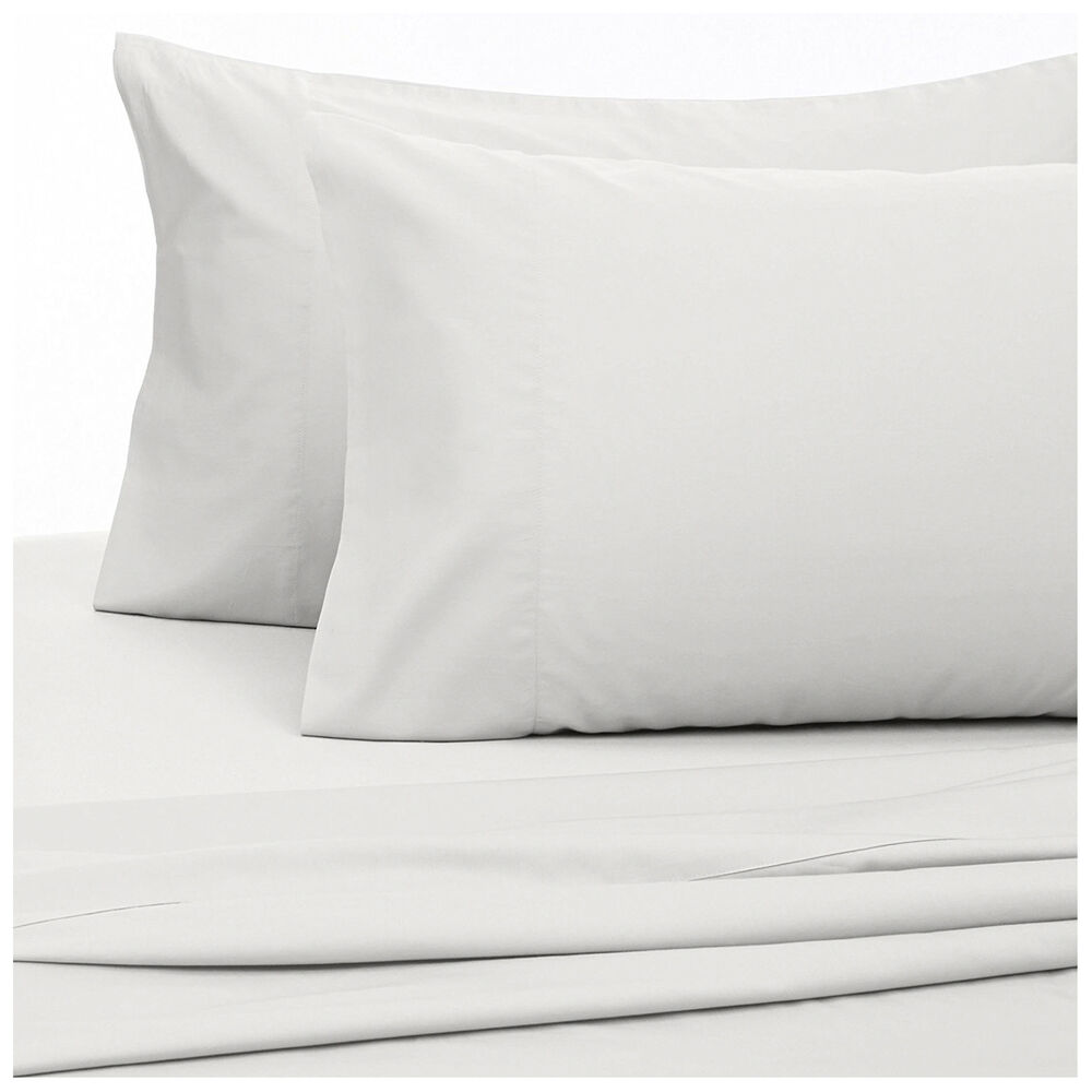 Sabana Unicolor Arthome 1 Plaza Color Blanco 144 Hilos image number 1.0