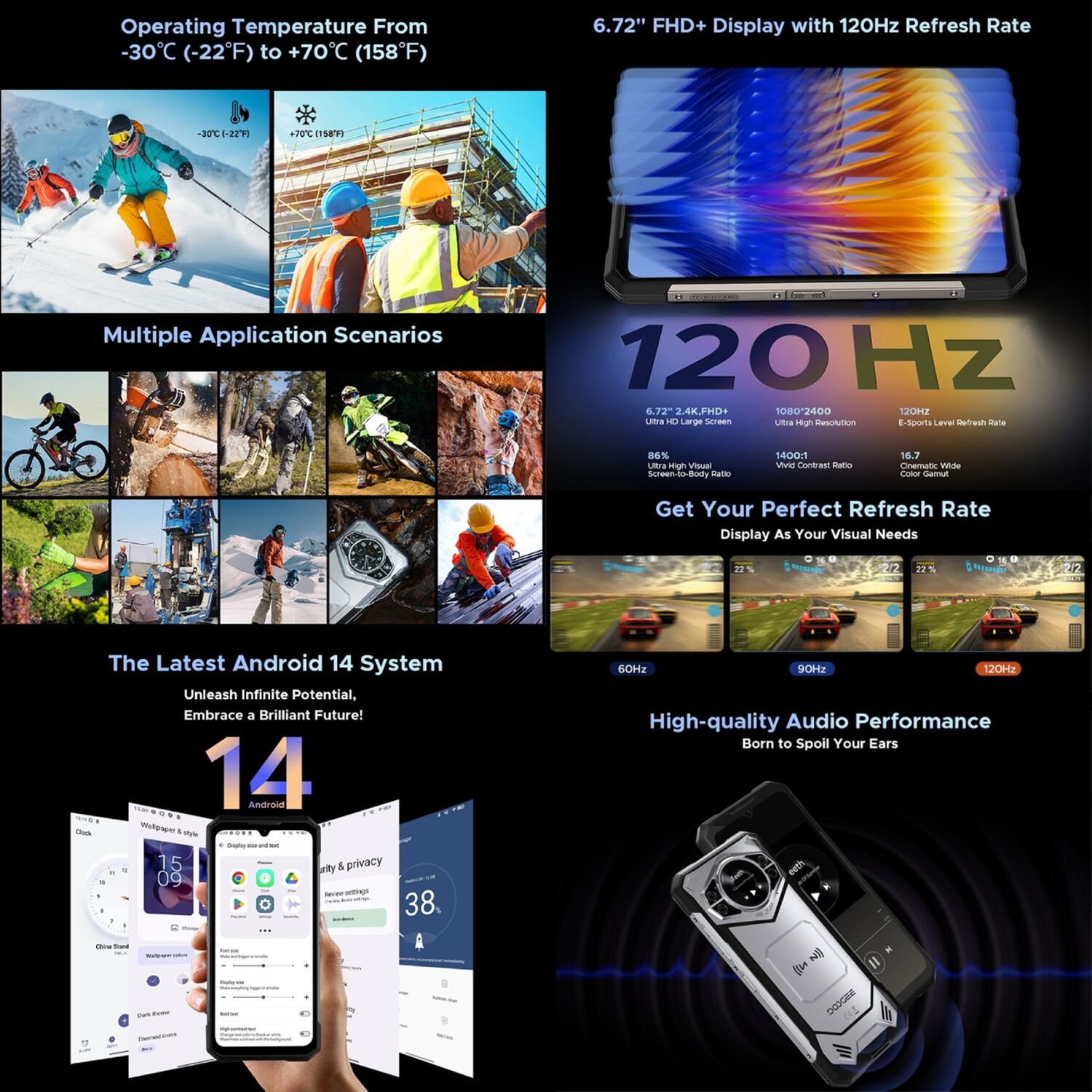 Doogee S200 - Smartphone Ultrarresistente, 100 Mp, 12gb+256gb, 10.100mah image number 8.0
